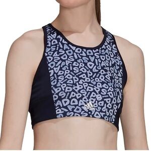 Adidas Women's Farm Rio Aeroready 3-Stripes Sports Crop Top